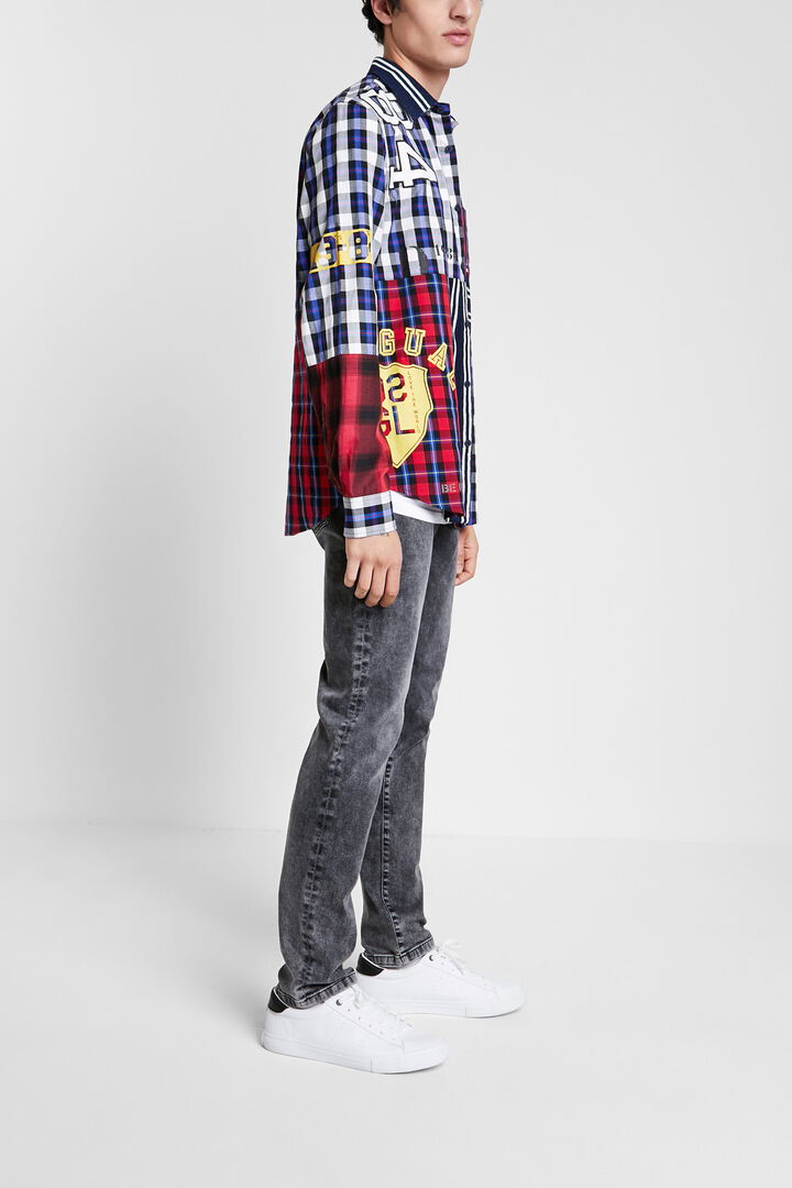 Tartan patch shirt | Desigual