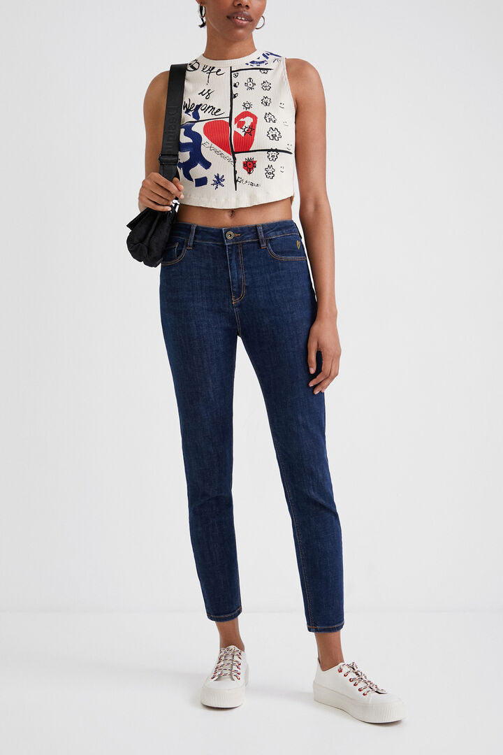 Skinny ankle grazer jeans | Desigual