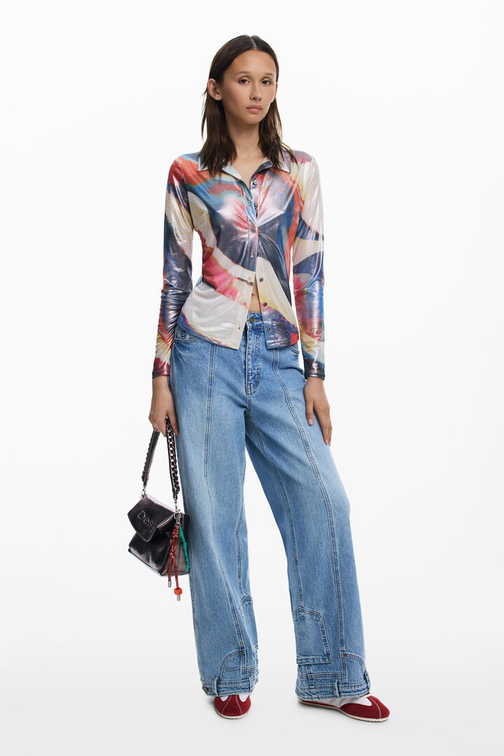 Buttoned wave T-shirt | Desigual