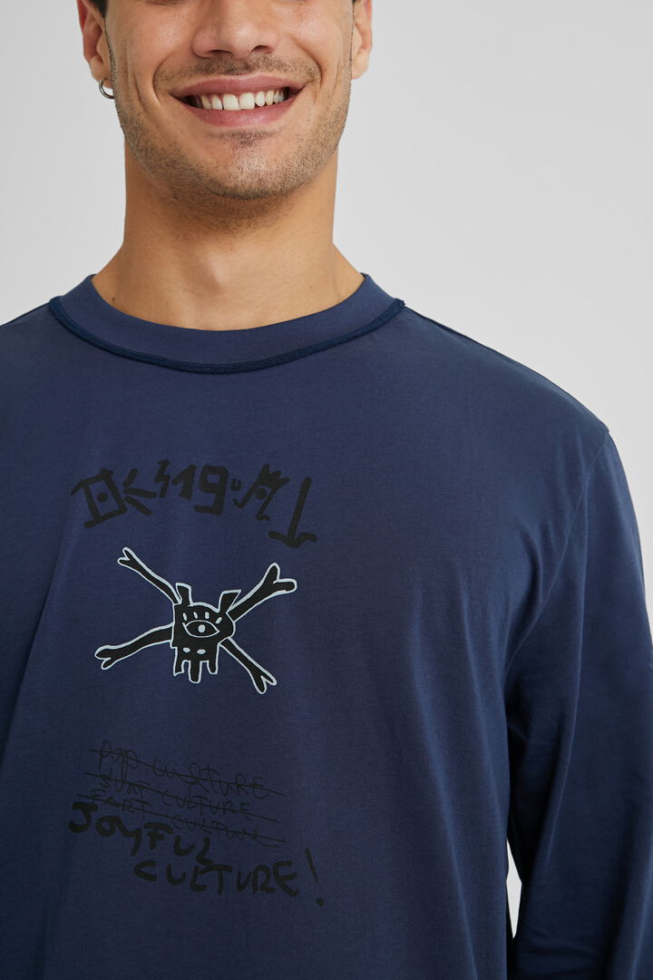 Cotton T-shirt front decoration | Desigual