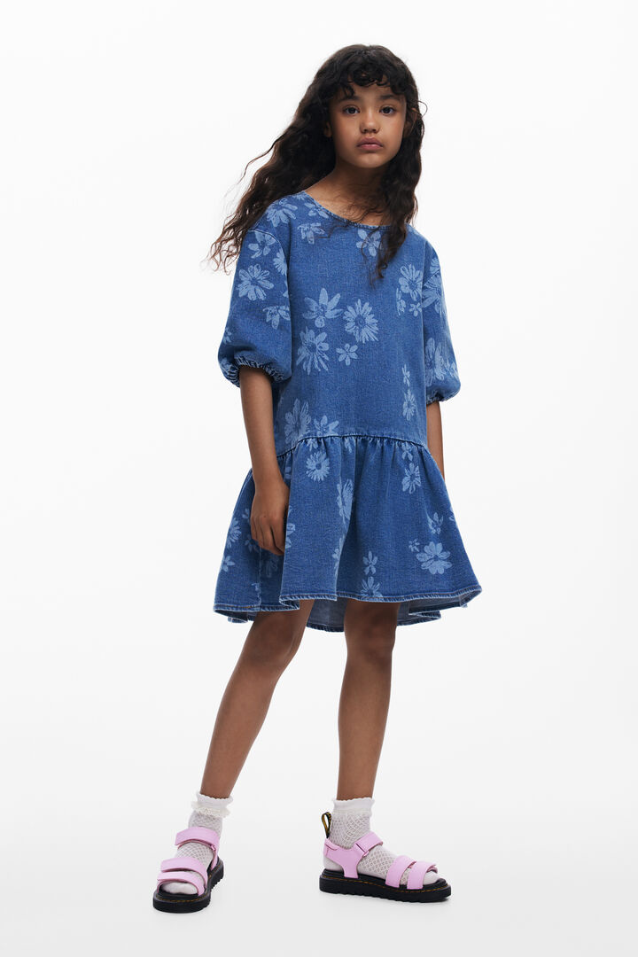 Vestido denim flores | Desigual