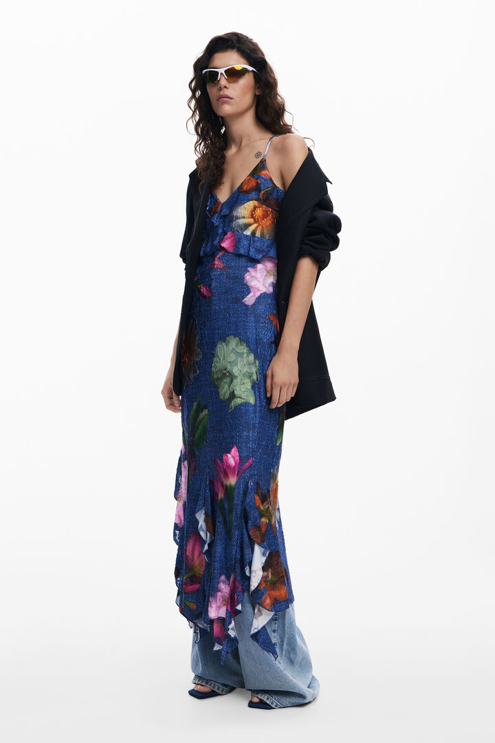 花柄のミディワンピース | Desigual