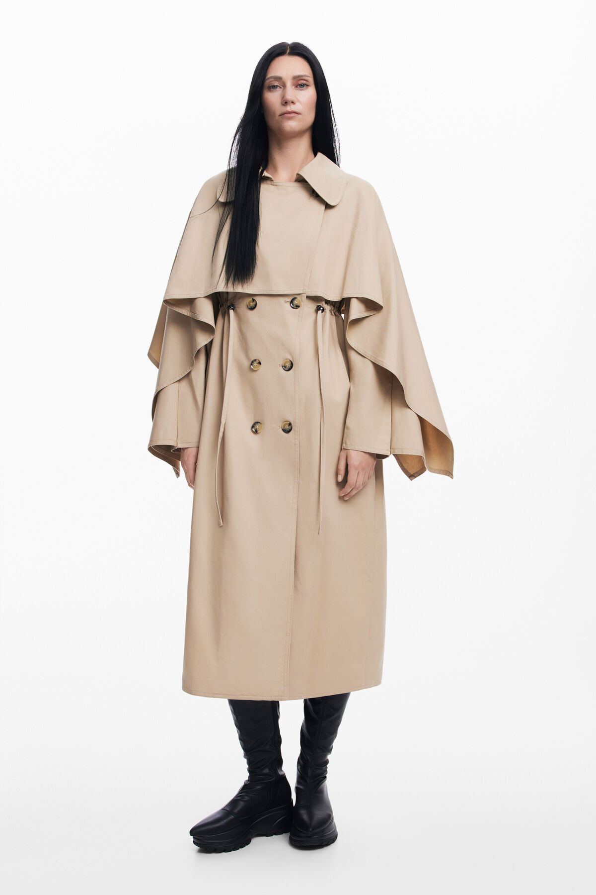 Gabardine mit Fledermausärmeln Maitrepierre I Desigual.com