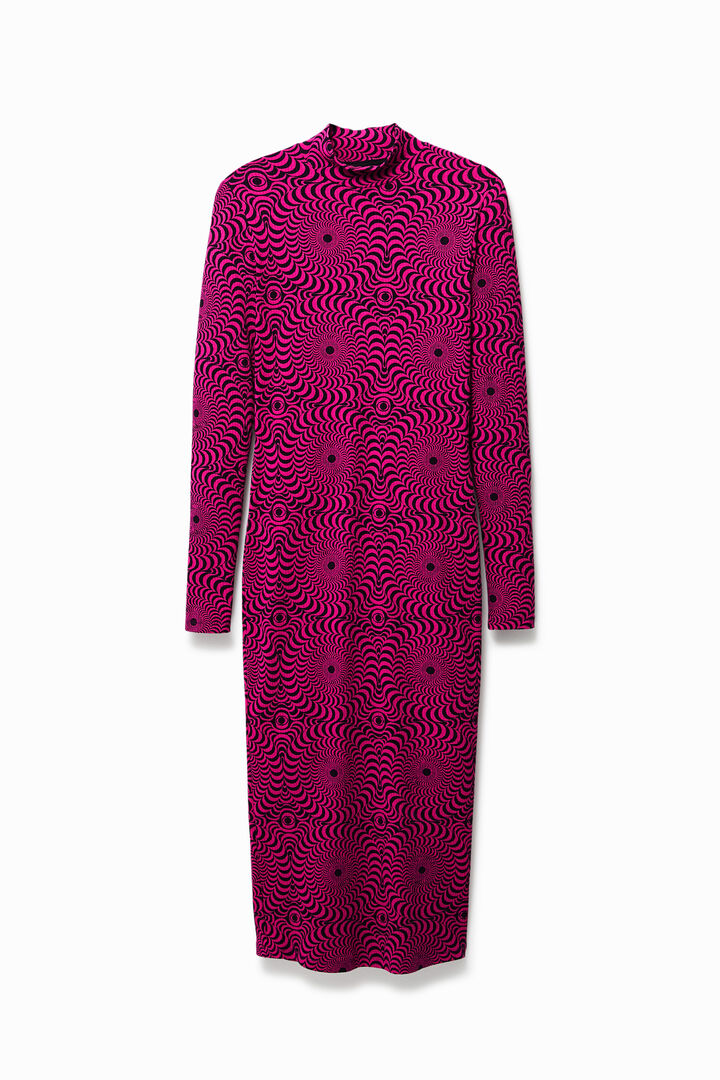 Slim psychedelic midi dress | Desigual
