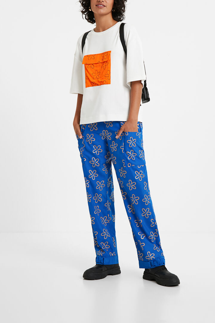 T-shirt pocket flowers | Desigual