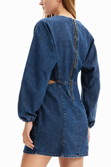 Vestit cut-outs Circular Denim | Desigual