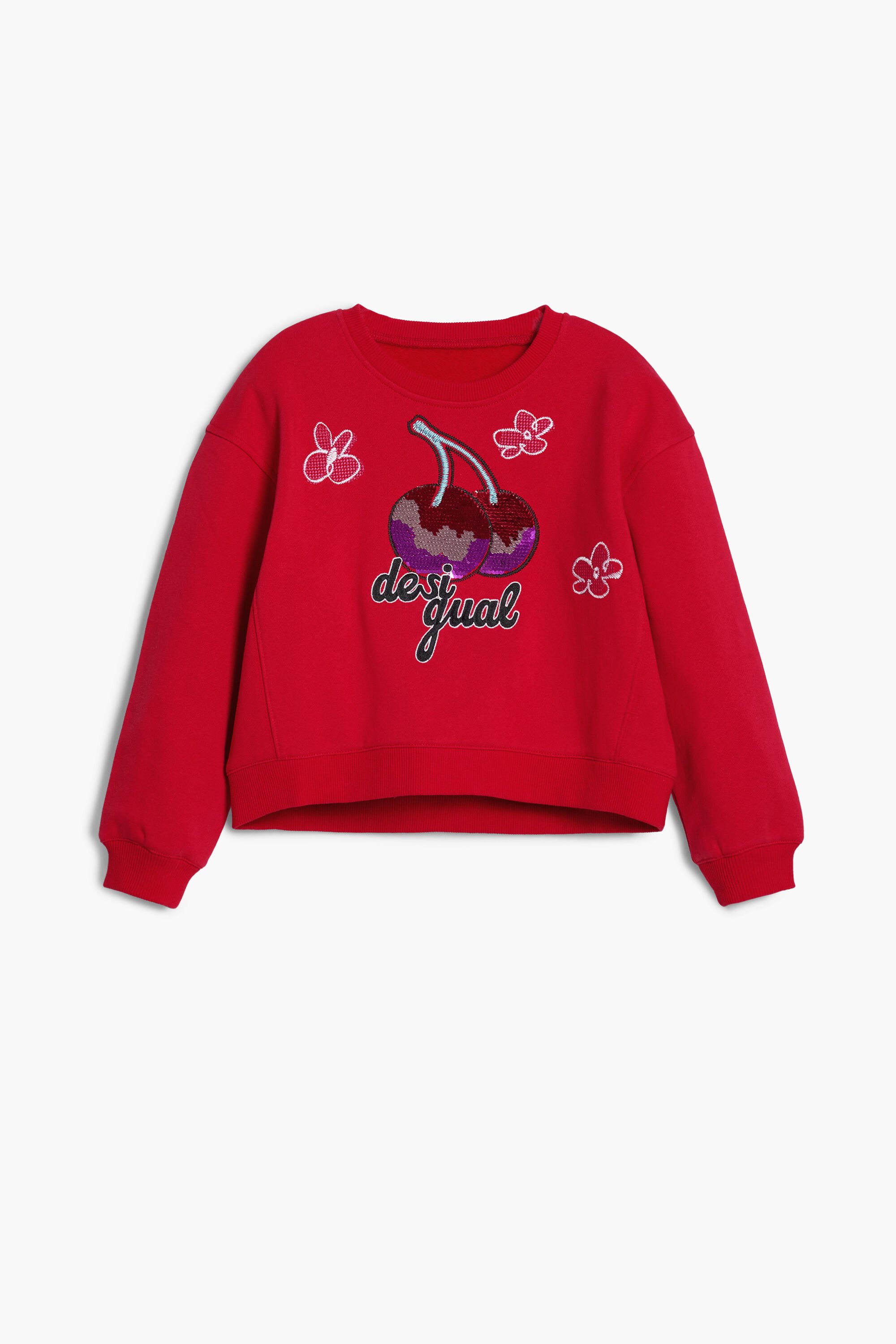 【 Saruwa2♡  】 PRINTED SWEATSHIRT - Ecru | ZARA United States