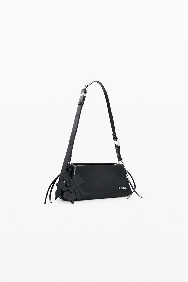 Medium faux leather charm bag | Desigual
