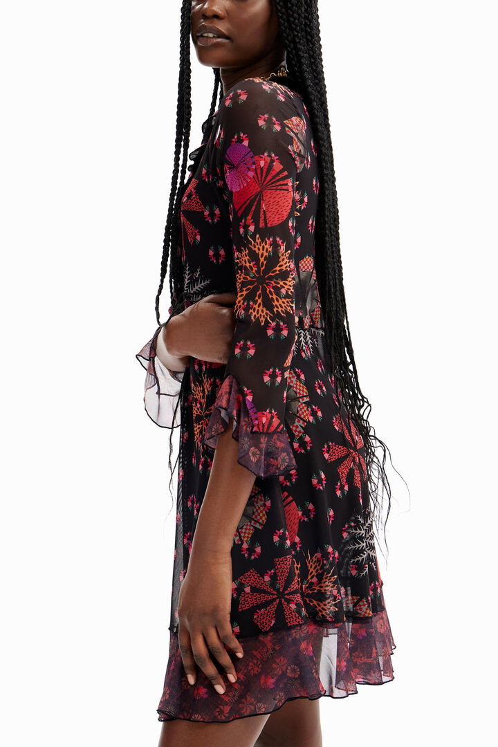 Short ruffle dress | Desigual
