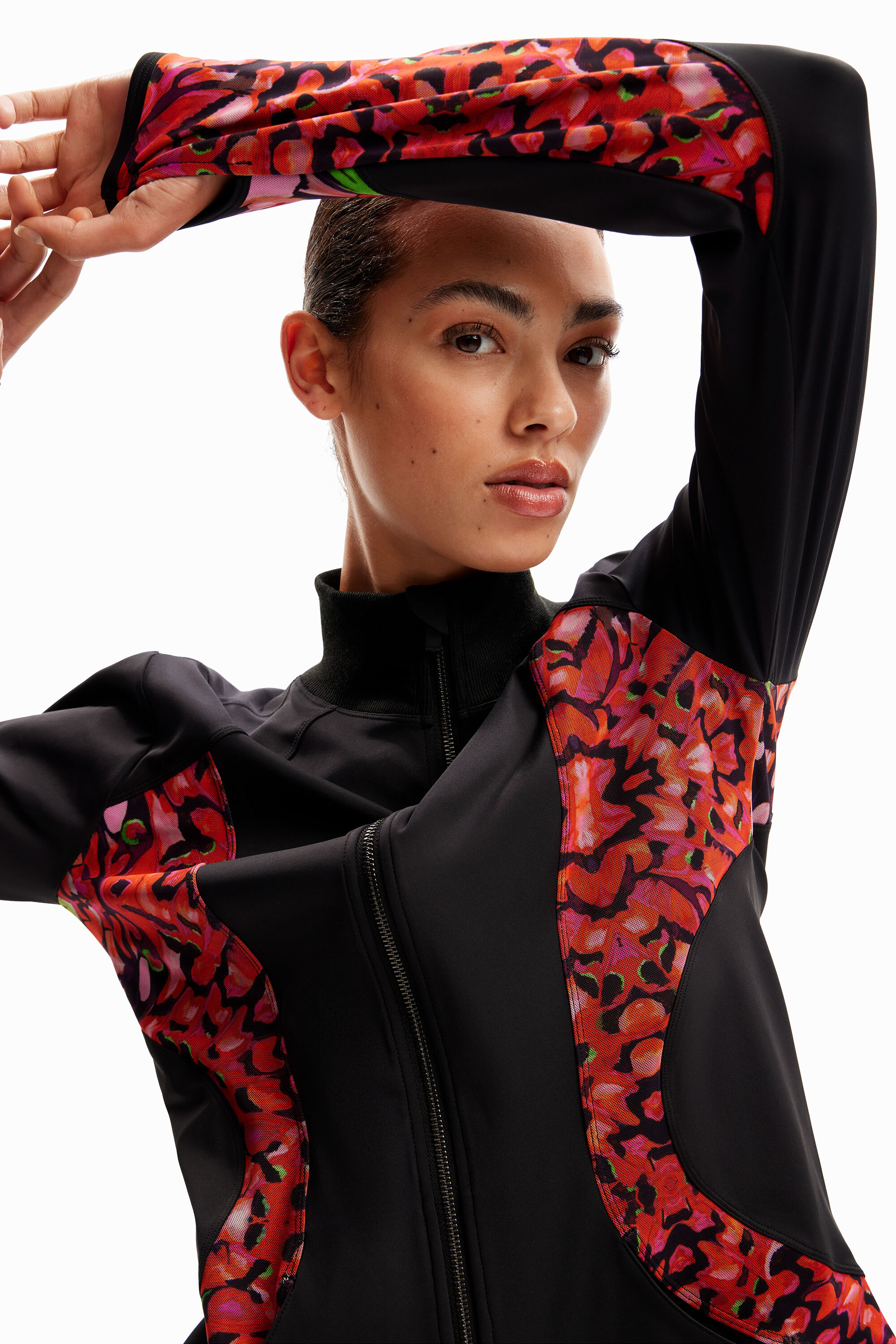 Veste sales rouge desigual