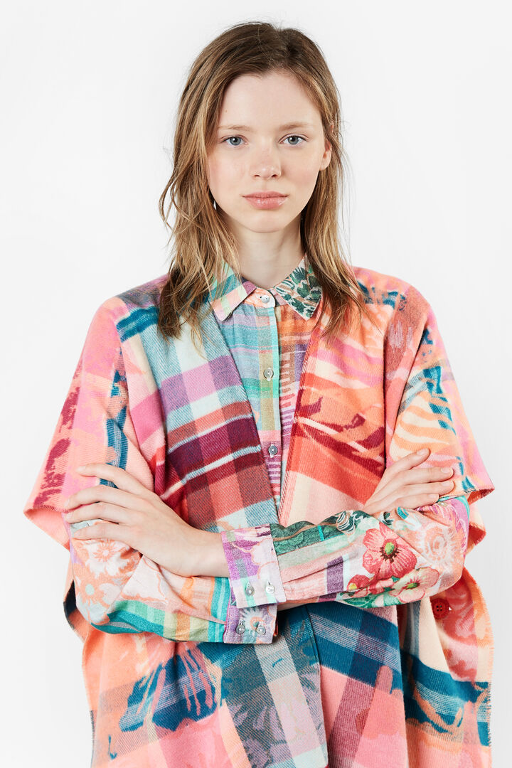 Poncho Love Tartan | Desigual