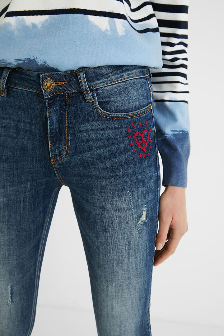 Skinny heart jeans | Desigual