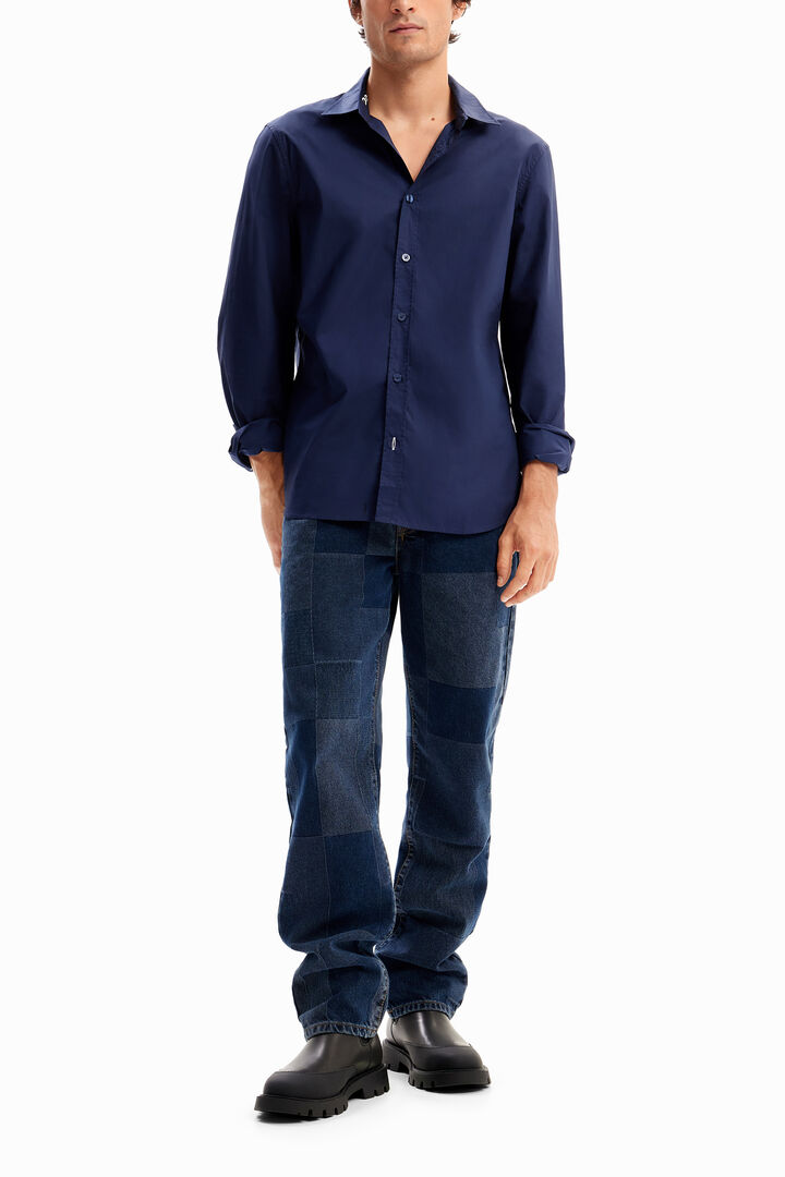 Basic shirt with contrasting details | Desigual