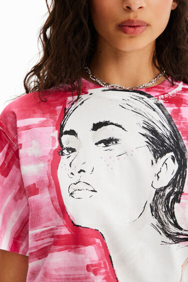 Camiseta ilustración chica | Desigual