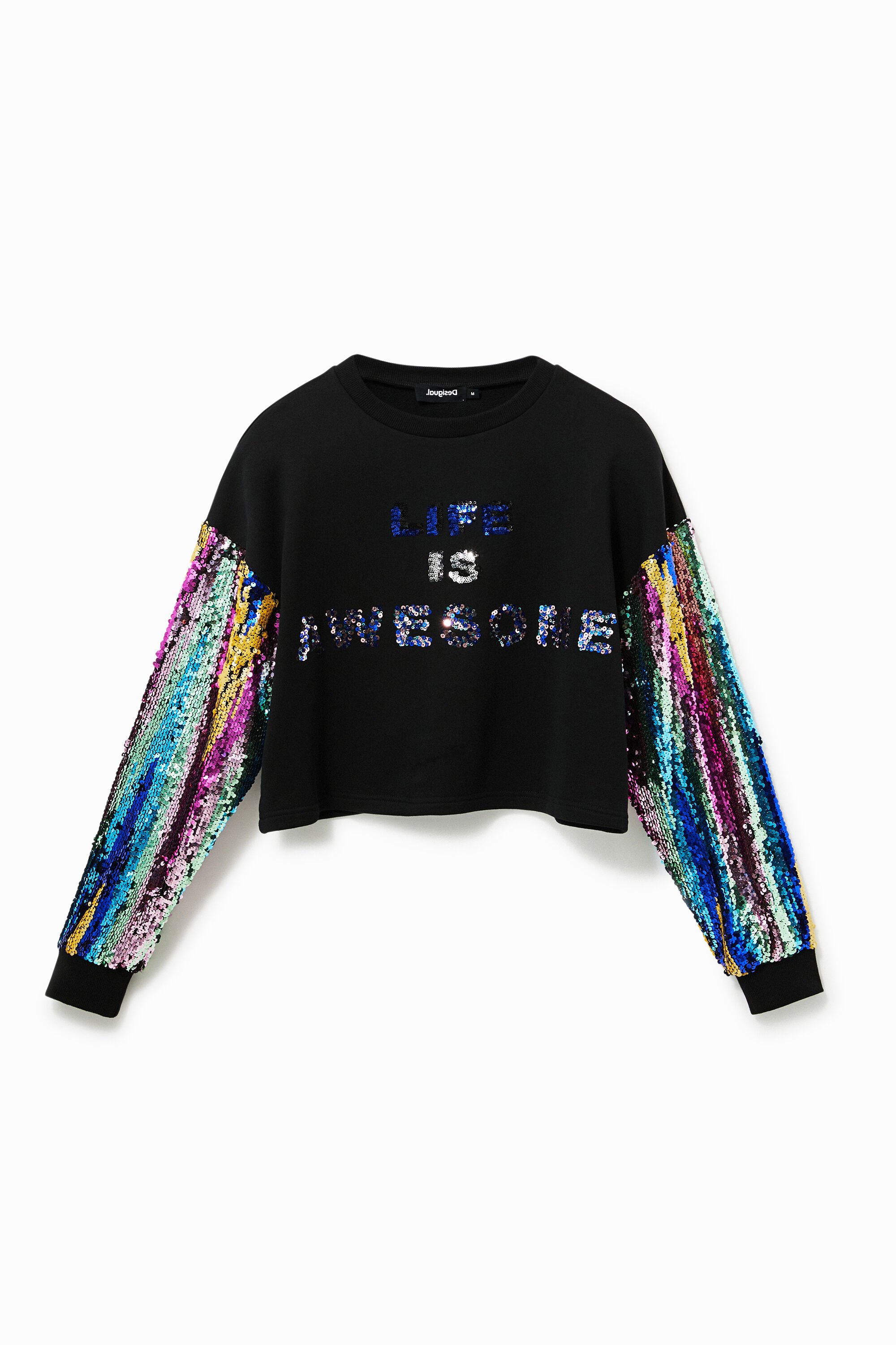 Sweatshirt with sequins clearance