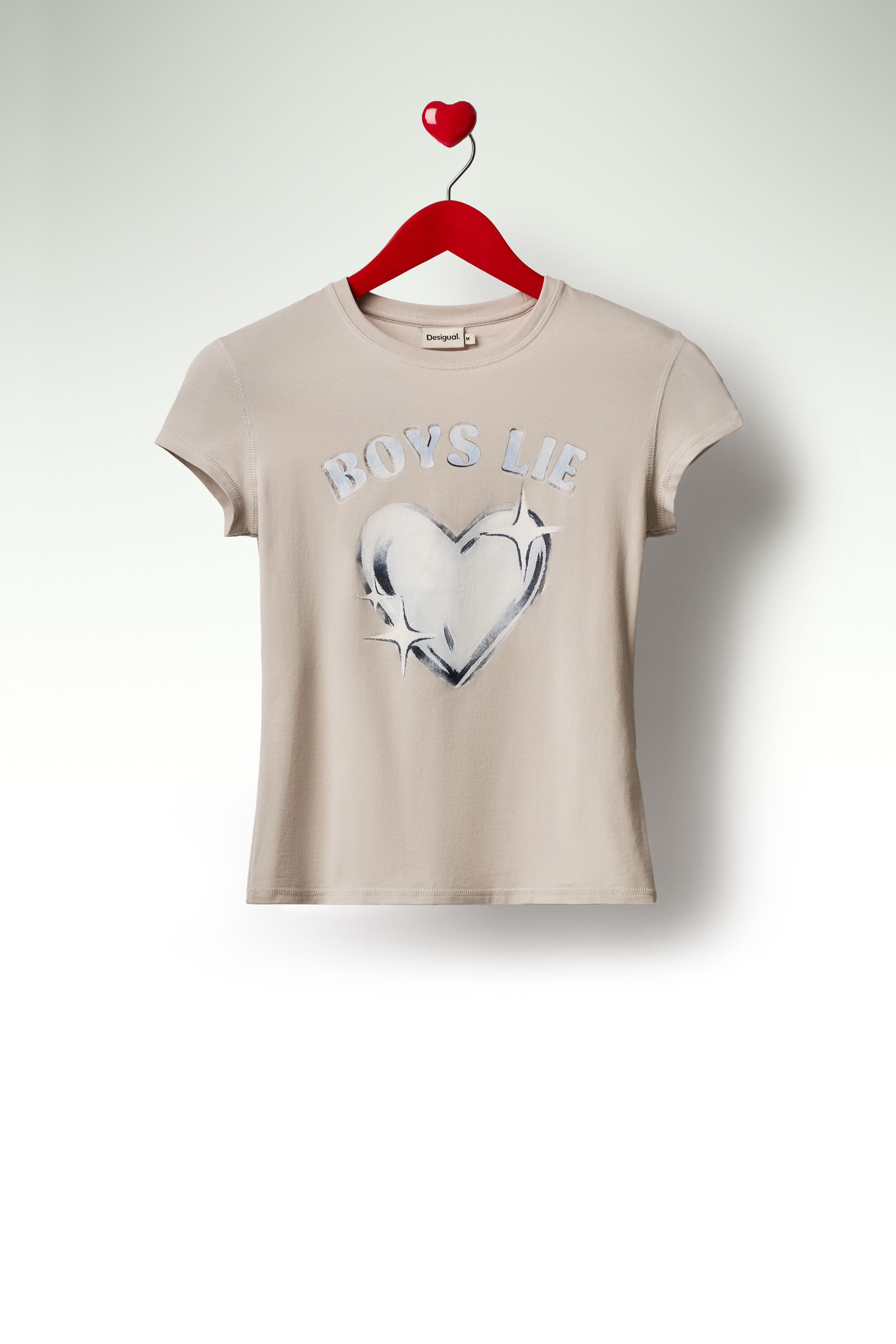 Camiseta ajustada corazón - BLUE - XL