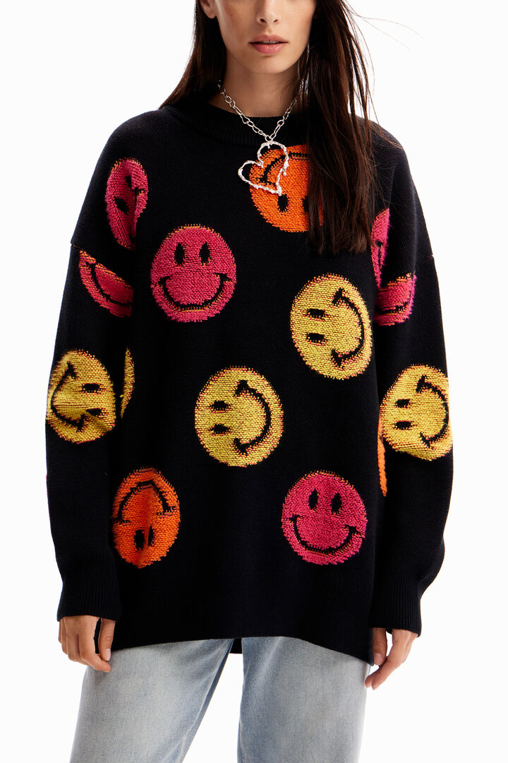 Oversize-Pullover Smiley® | Desigual