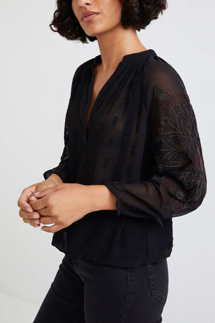 Blusa semitransparente loose | Desigual