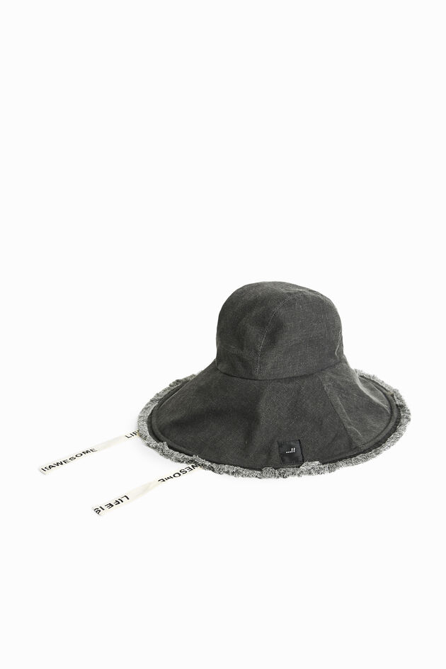 Dżinsowy kapelusz z szerokim rondem