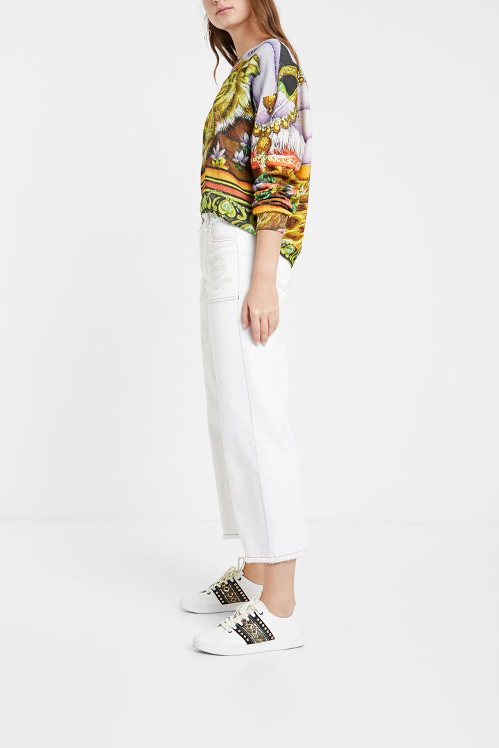 
Pantalon en jean jupe-culotte | Desigual