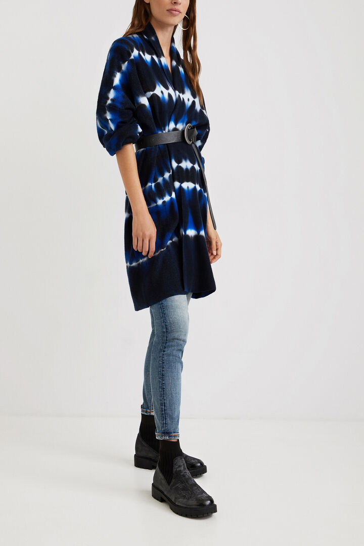 
タイダイ柄 ニットオープンカーディガン | Desigual