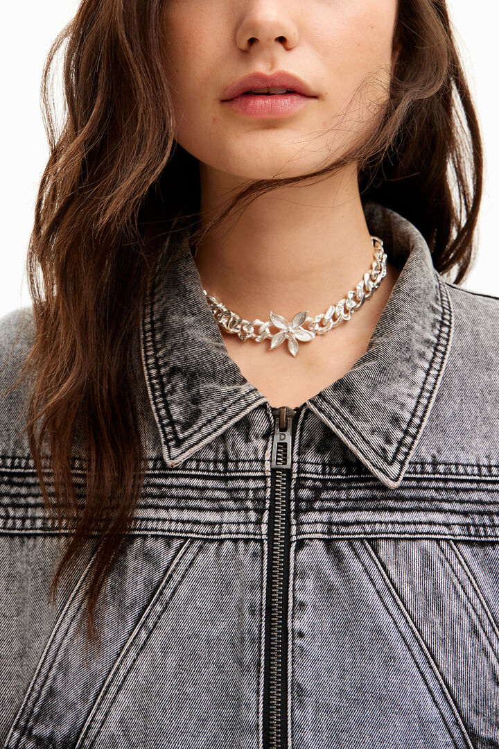 Jeansjacke abnehmbare &Auml;rmel | Desigual