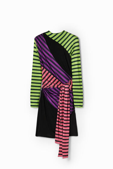 María Escoté short striped dress | Desigual