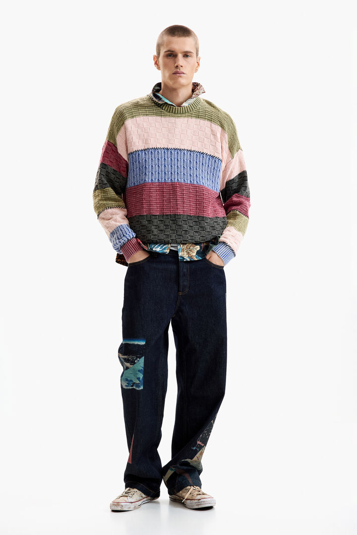 Stitch knit sweater | Desigual
