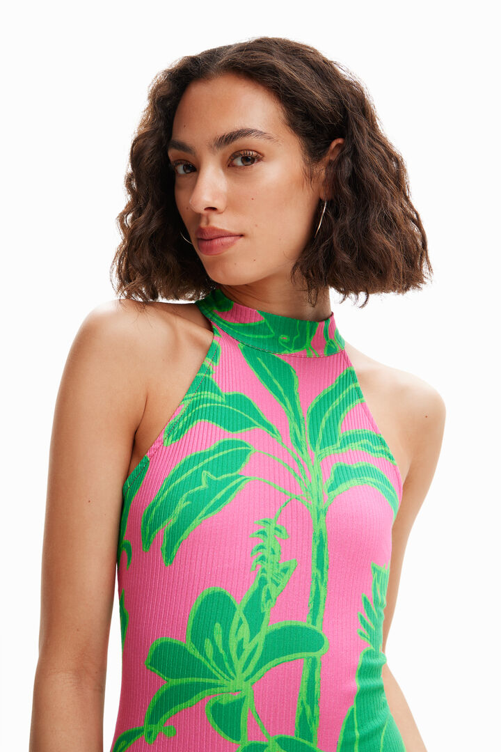 Abito corto scollo all'americana | Desigual
