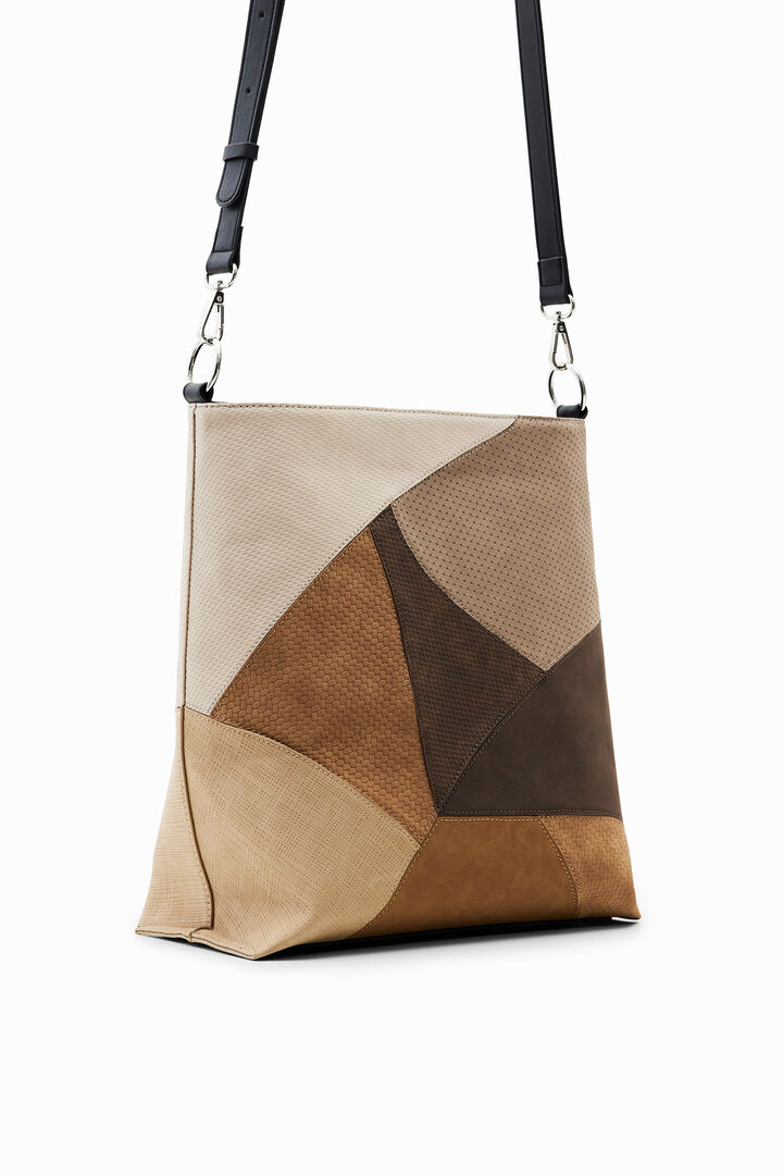 Large patchwork bucket bag | Desigual