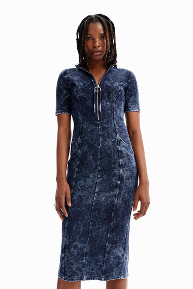 Zip midi dress | Desigual