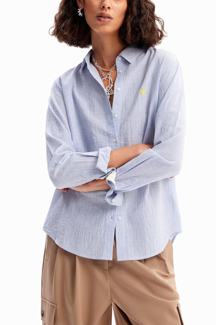 Textured stripy shirt | Desigual