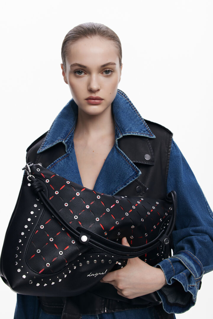 Bossa efecte pell troquelada mitjana | Desigual