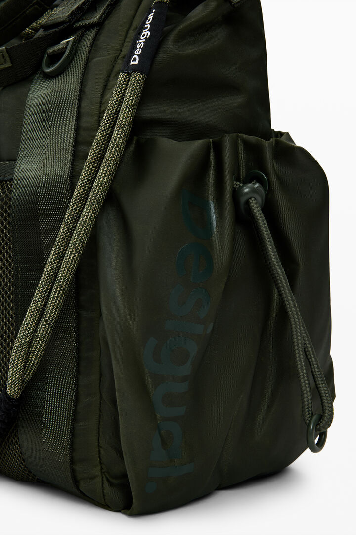 Waxed nylon multi-position backpack | Desigual