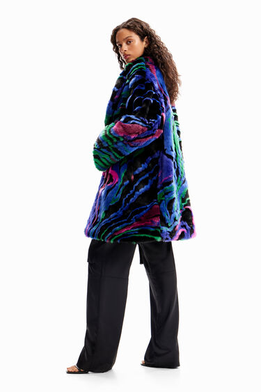 Manteau effet fourrure M. Christian Lacroix | Desigual