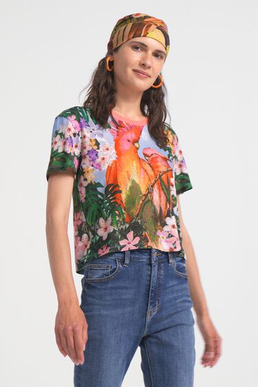 Tropical parrot T-shirt | Desigual