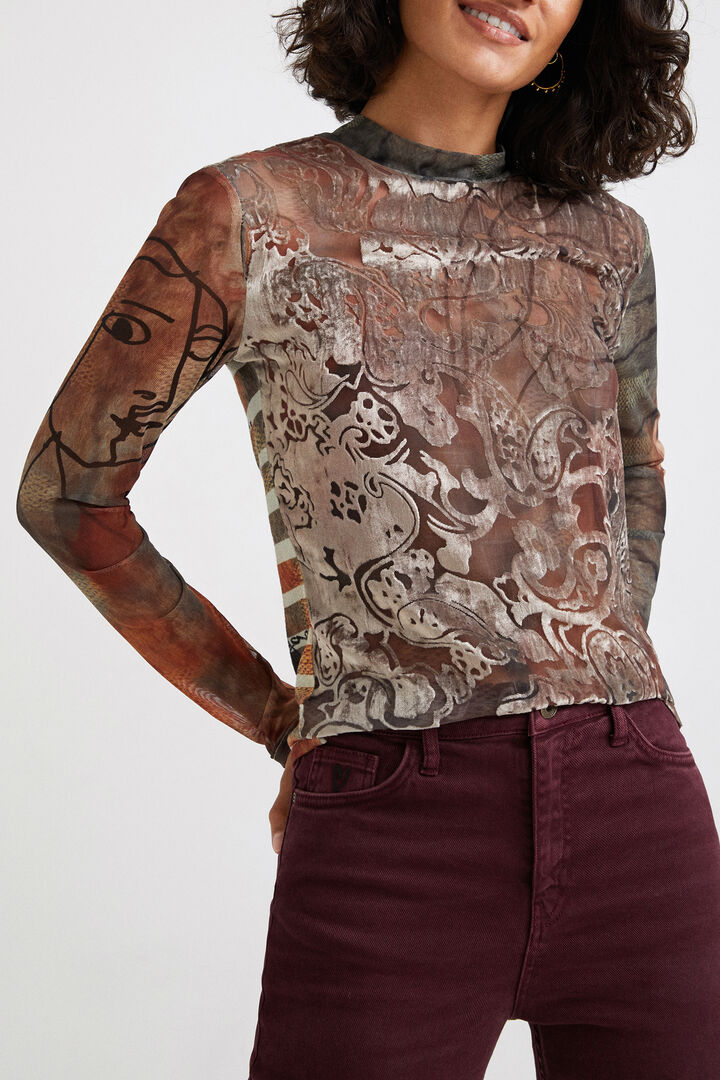 Arty slim T-shirt tulle | Desigual