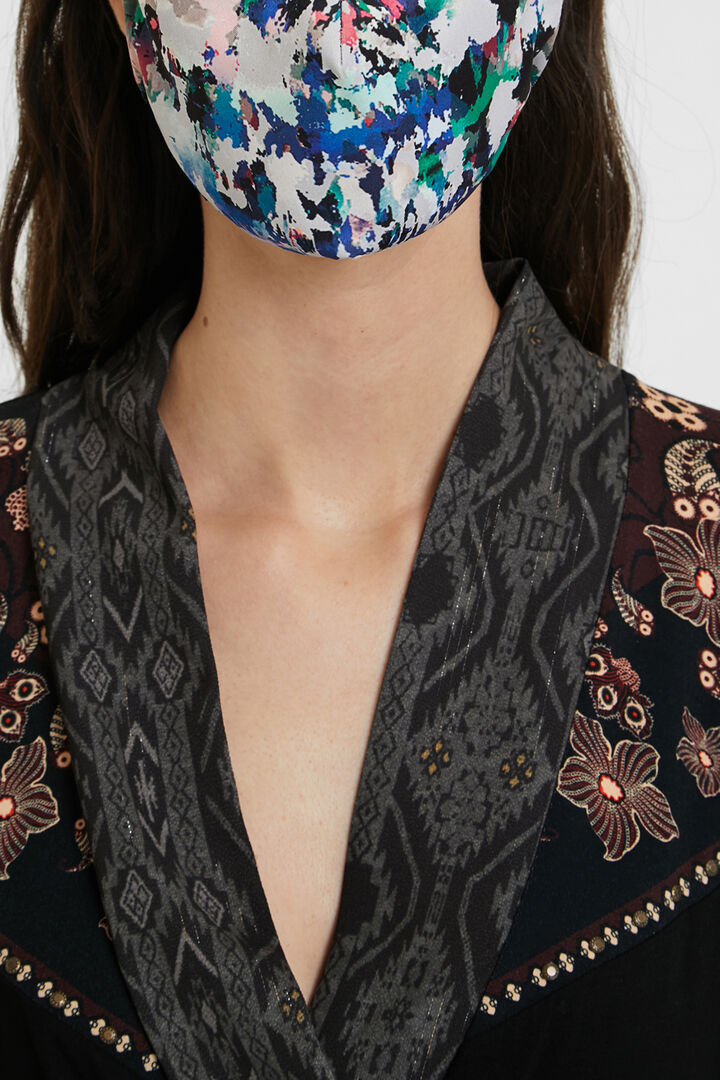 Mascarilla reversible Arty + funda | Desigual