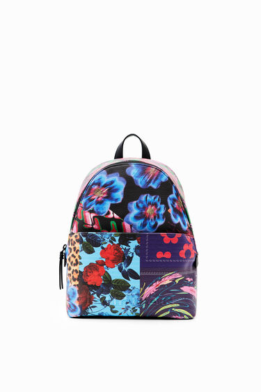 Small patchwork floral backpack | Desigual