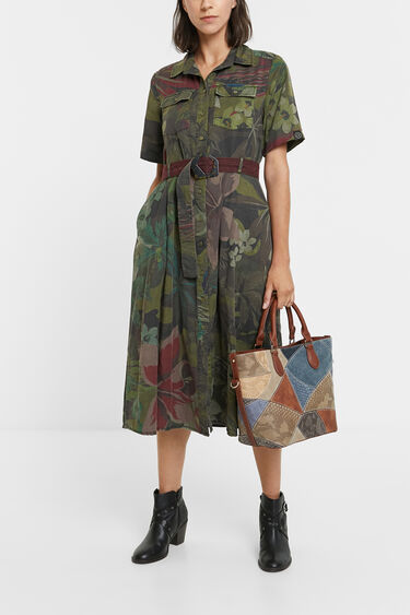 Tropical Shirt Dress Desigual Com