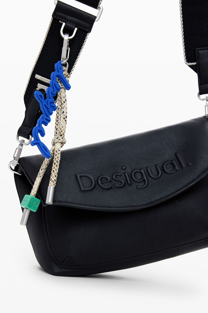 Middelgrote tas met 3D-logo en klep | Desigual