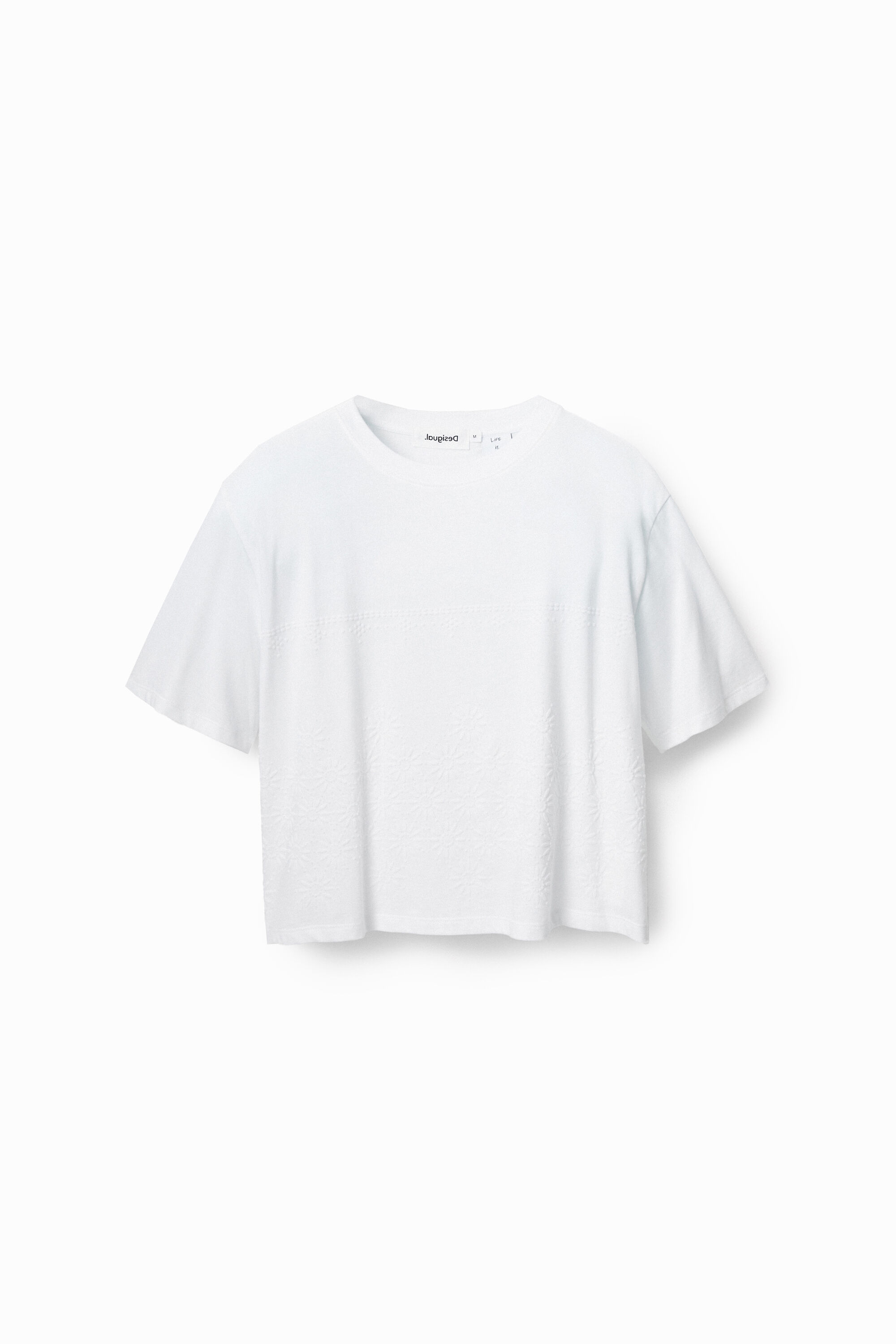 Flocked sporty T-shirt