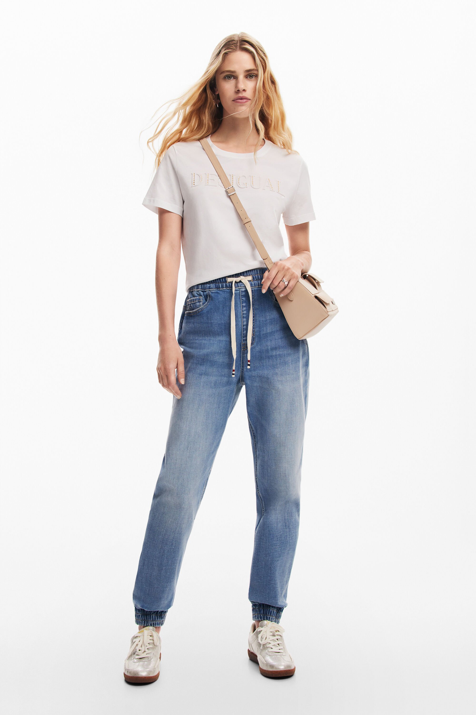 Pantaloni jogger in denim da donna I Desigual