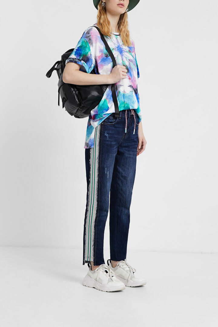 Blouse with faded tie-dye | Desigual