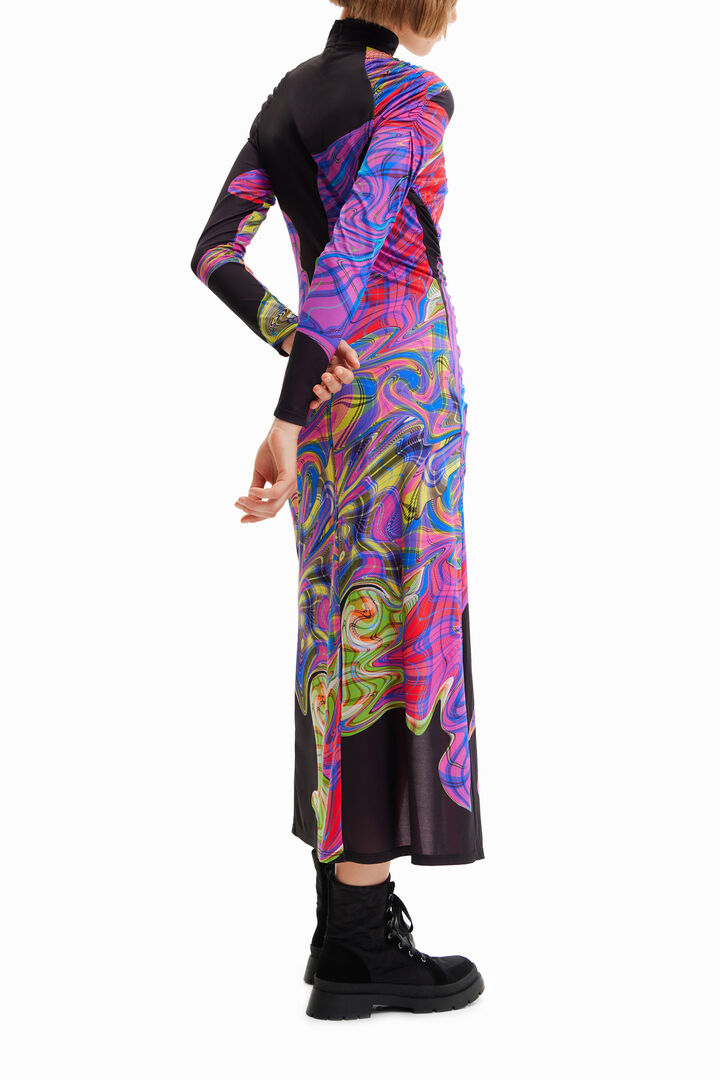 María Escoté slim midi dress | Desigual