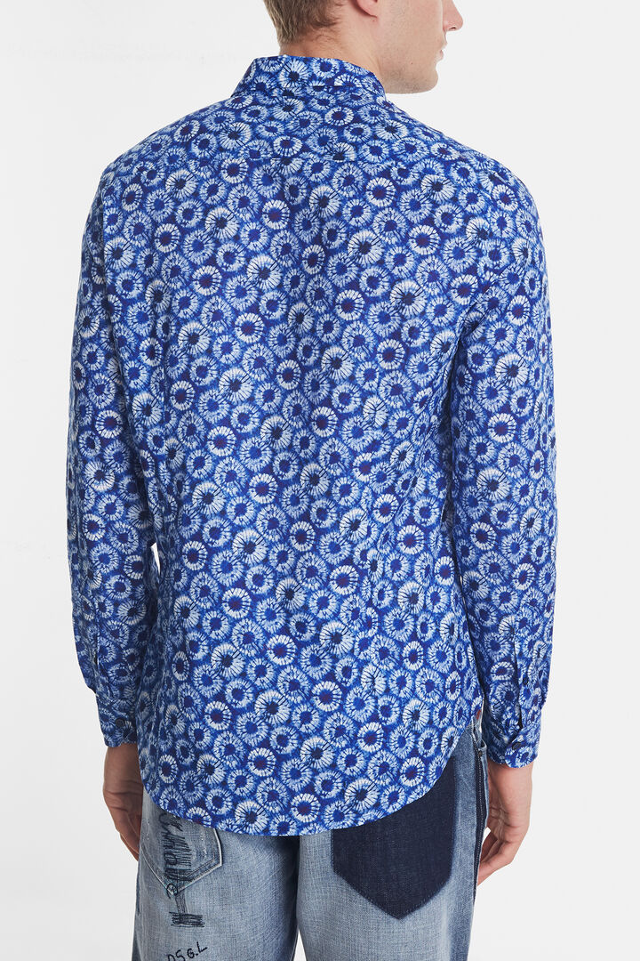 Relaxtes Hemd mit Mikroblumen | Desigual