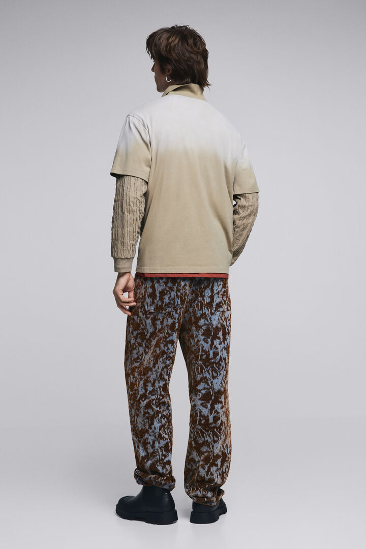 Double long-sleeve polo shirt | Desigual