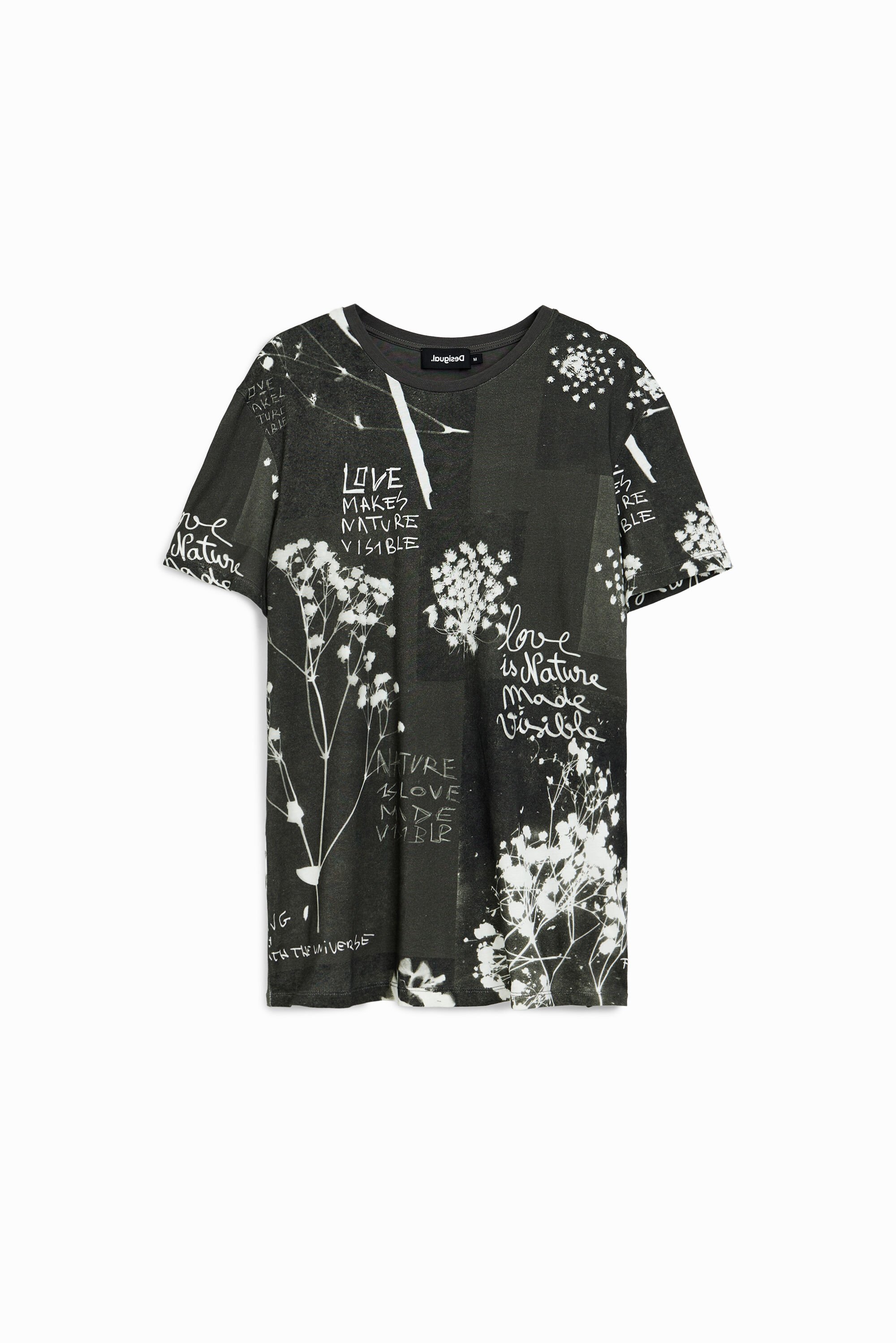 Camiseta manga corta floral