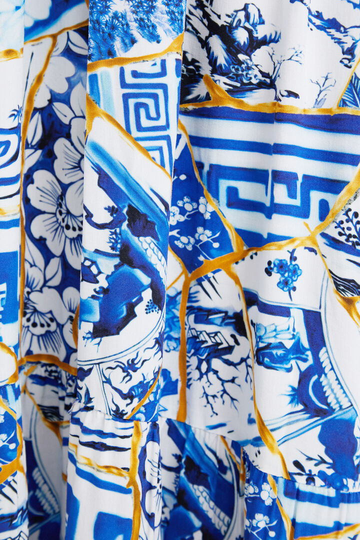 Stella Jean long halter dress | Desigual