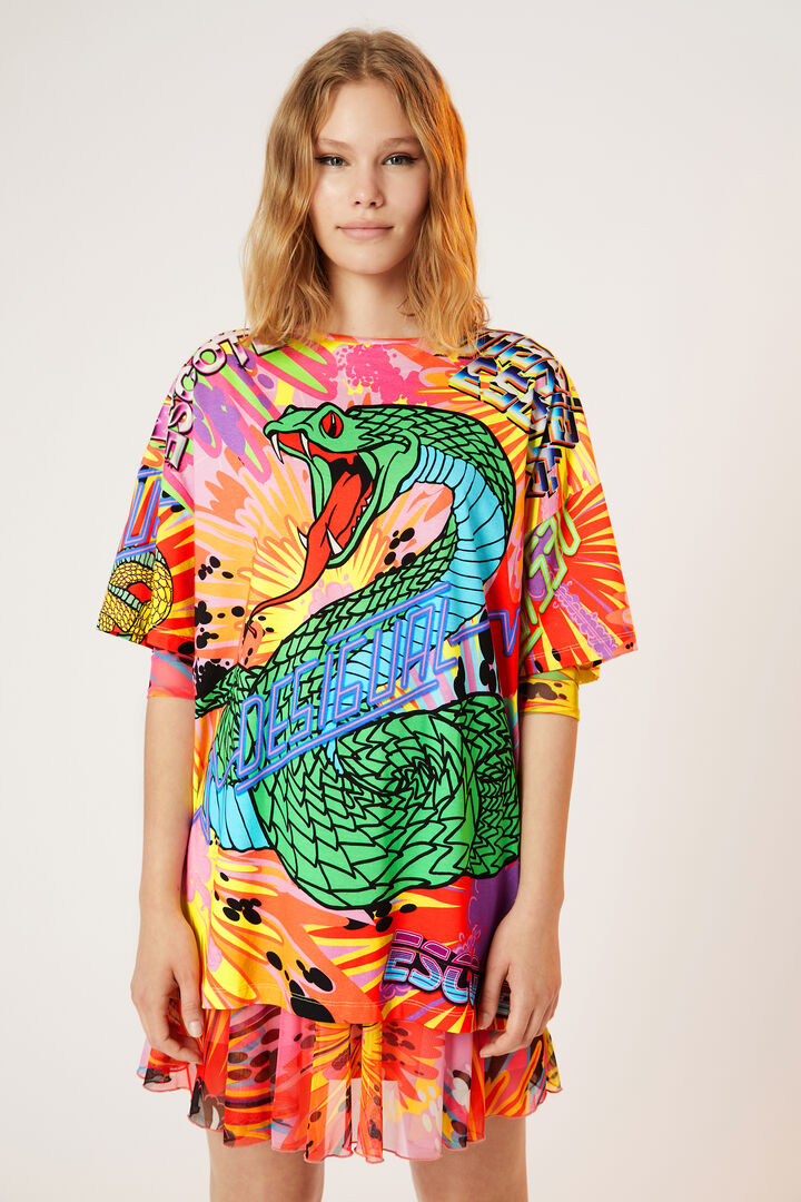 Oversized Snake T-Shirt | Desigual
